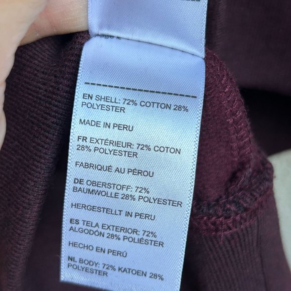Untuckit Mens Corral 1/4 Zip Pullover Sweater Size L Bordeaux Maroon Mock Neck - Picture 8 of 11